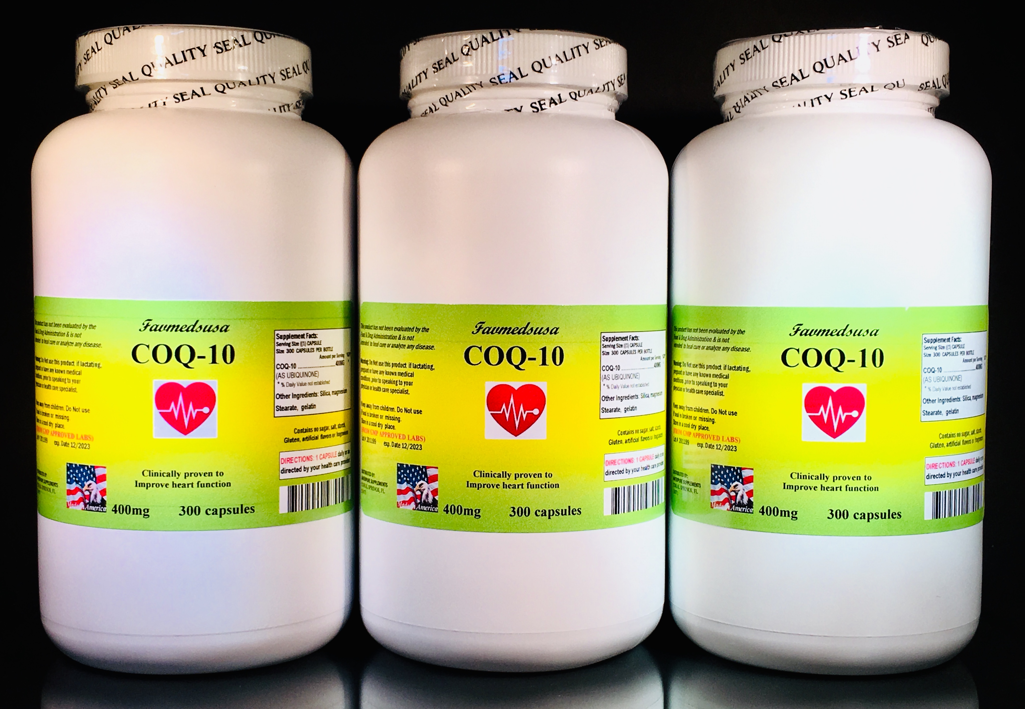 CoQ-10 400mg - 900 (3x300) capsules